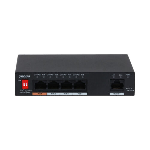 DH-PFS3005-4ET-60 Dahua 4-портовый коммутатор PoE (неуправляемый)