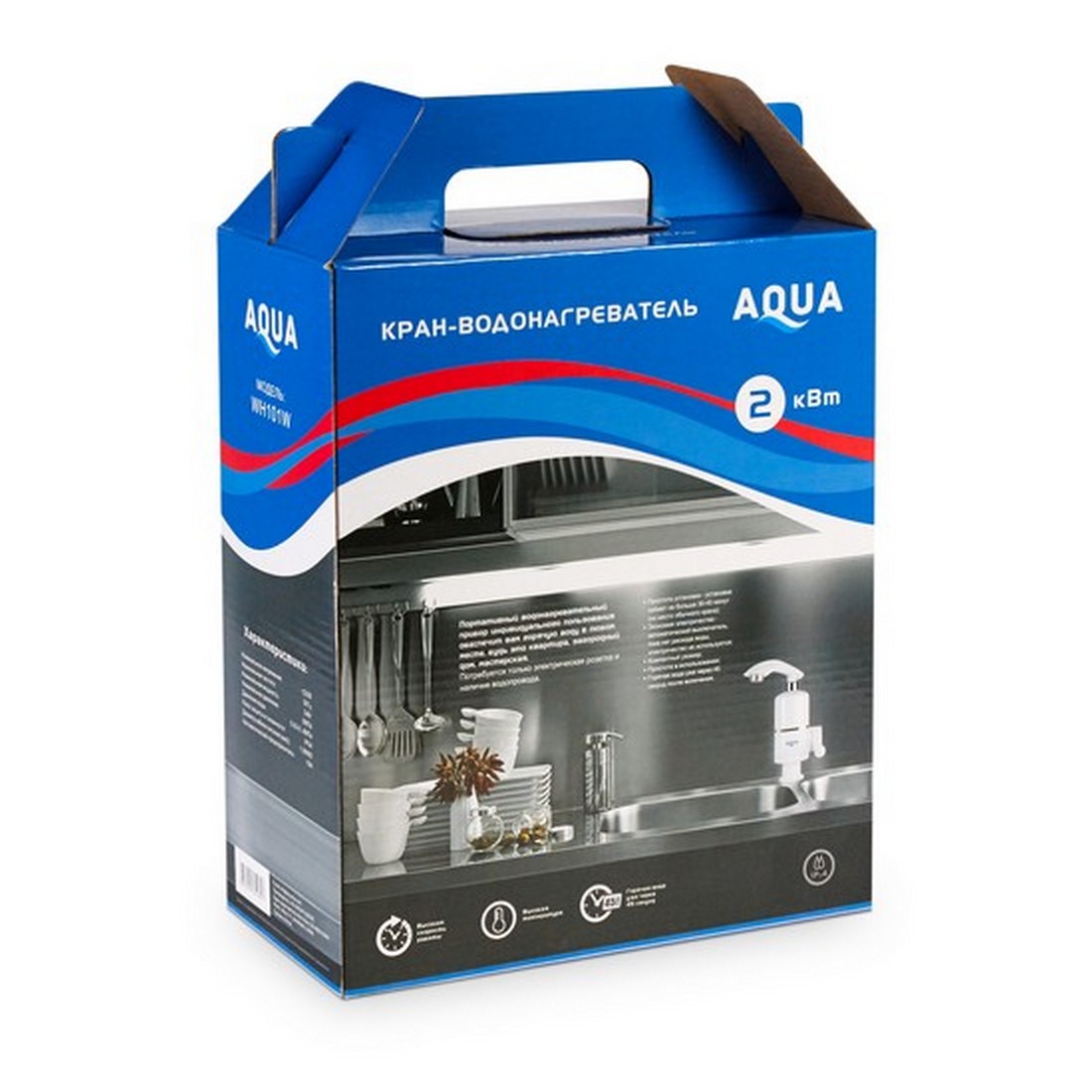 Кран водонагреватель проточной воды AQUA WH101W — изображение 3