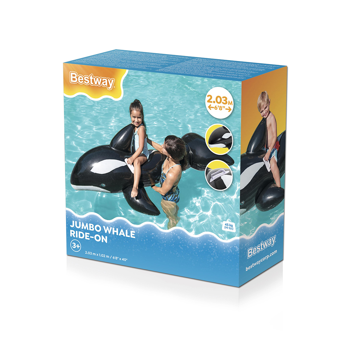 Надувная игрушка Bestway 41009 в форме касатки для плавания — изображение 3