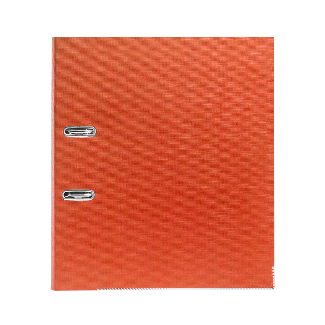 Папка-регистратор Deluxe с арочным механизмом, Office 3-OE6 (3" ORANGE), А4, 70 мм, оранжевый — изображение 2