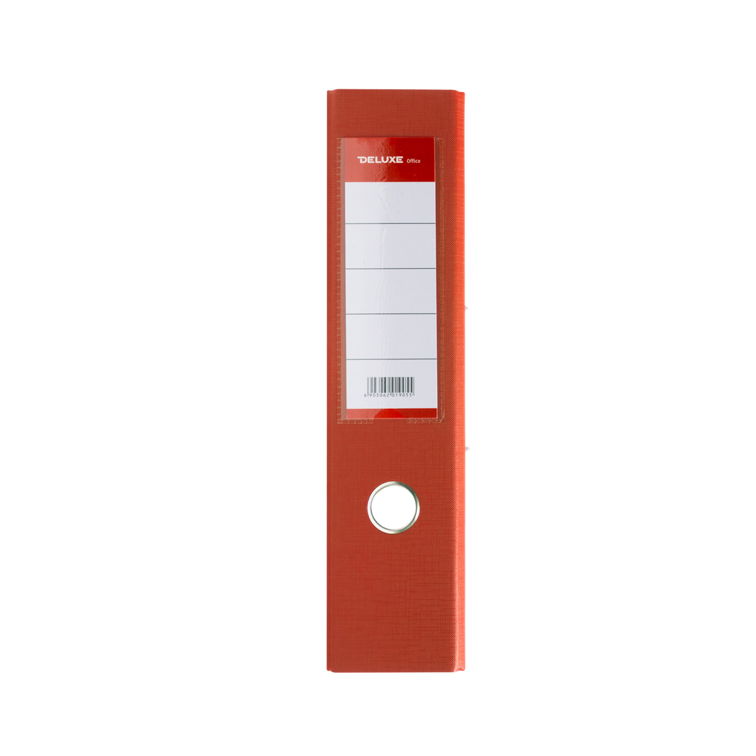 Папка-регистратор Deluxe с арочным механизмом, Office 3-OE6 (3" ORANGE), А4, 70 мм, оранжевый — изображение 3