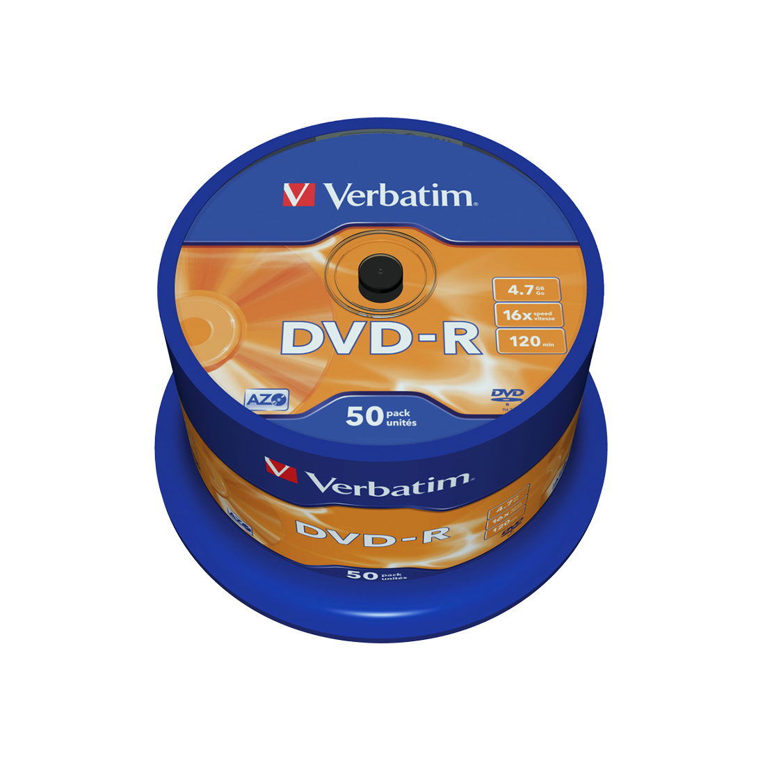 Диск DVD-R Verbatim (43548) 4.7GB 50штук Незаписанный — изображение 2
