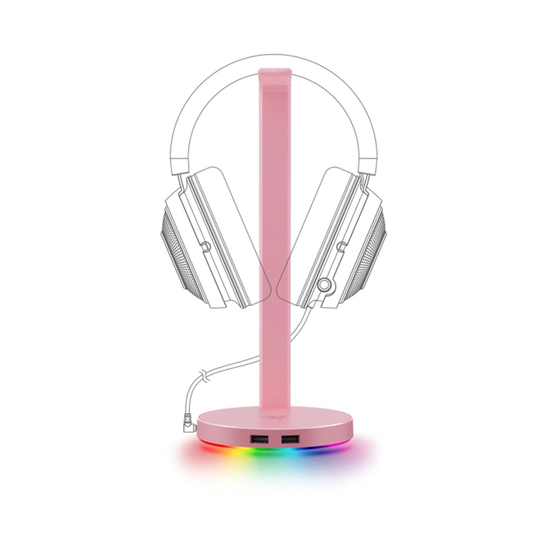 Подставка для наушников Razer Base Station V2 Chroma - Quartz — изображение 3