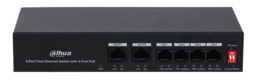 DH-PFS3006-4ET-36 4-портовый 100-мегабитный коммутатор с PoE