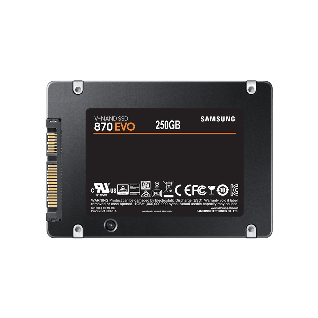 Твердотельный накопитель SSD Samsung 870 EVO 250 ГБ SATA 2.5" — изображение 3