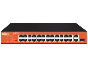 WI-PS526GH Wi-Tek 24 портовый неуправляемый коммутатор с функцией PoE