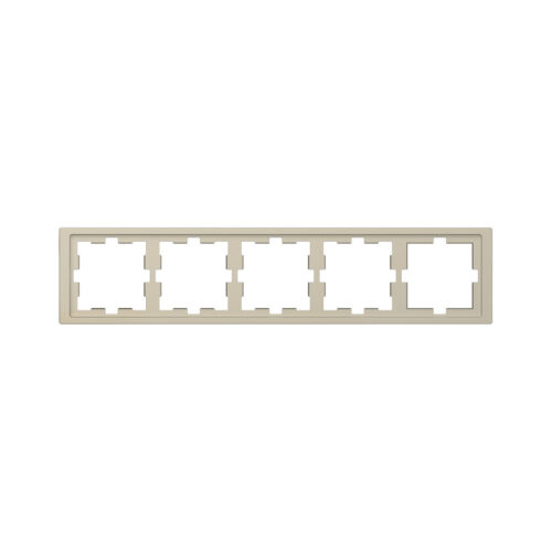 Рамка MERTEN MTN4050-6533 D-Life 5 постовая сахара