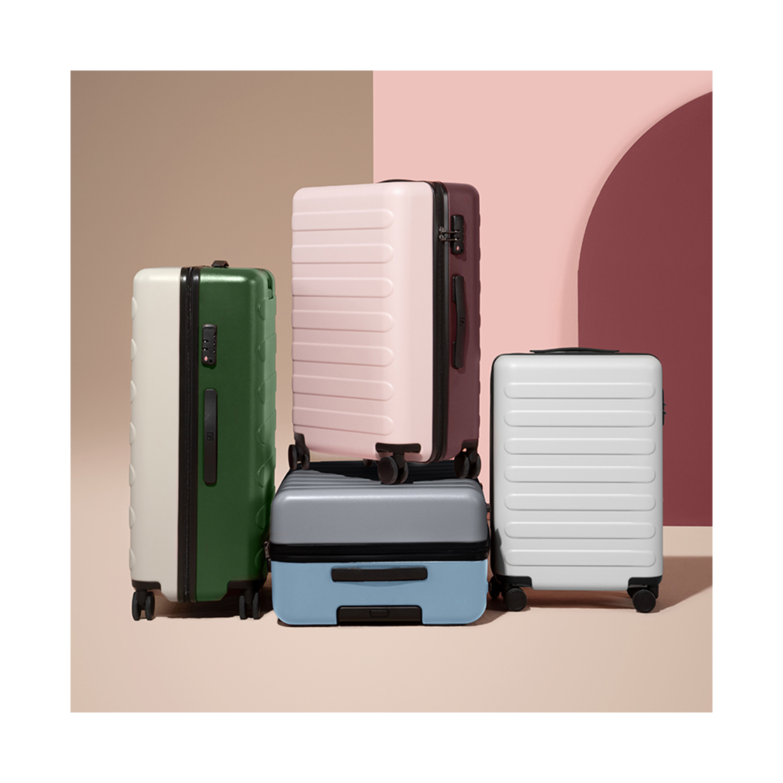 Чемодан NINETYGO Rhine Luggage 28" Pink+Red — изображение 2
