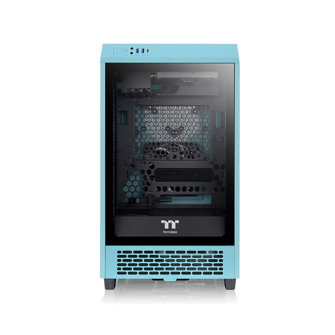 Компьютерный корпус Thermaltake The Tower 200 Turquoise Mini Chassis без Б/П — изображение 2