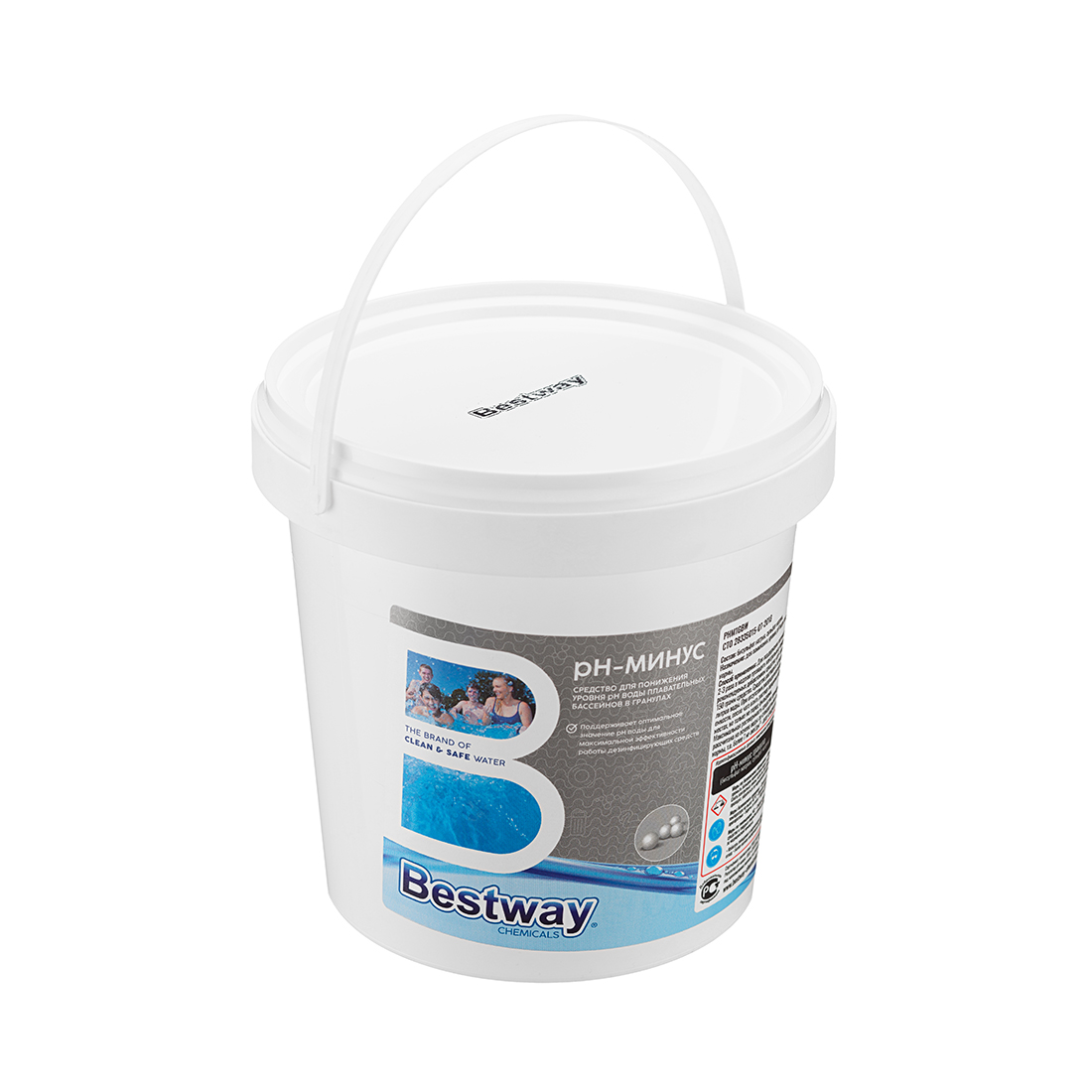 Химия для бассейна Bestway Chemicals pH-минус гранулы 1кг. B1909218 — изображение 3