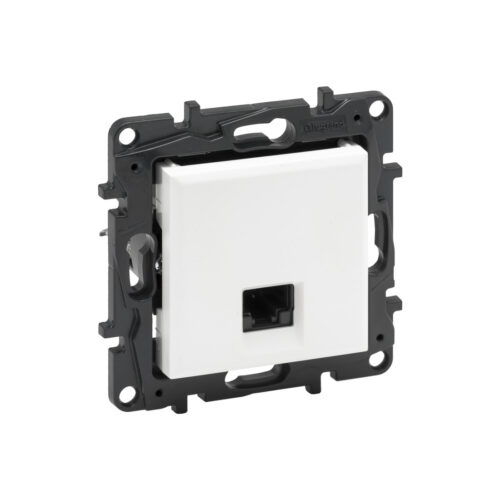 Информационная розетка одинарная Niloe Step RJ45 Кат.6 UTP Белый