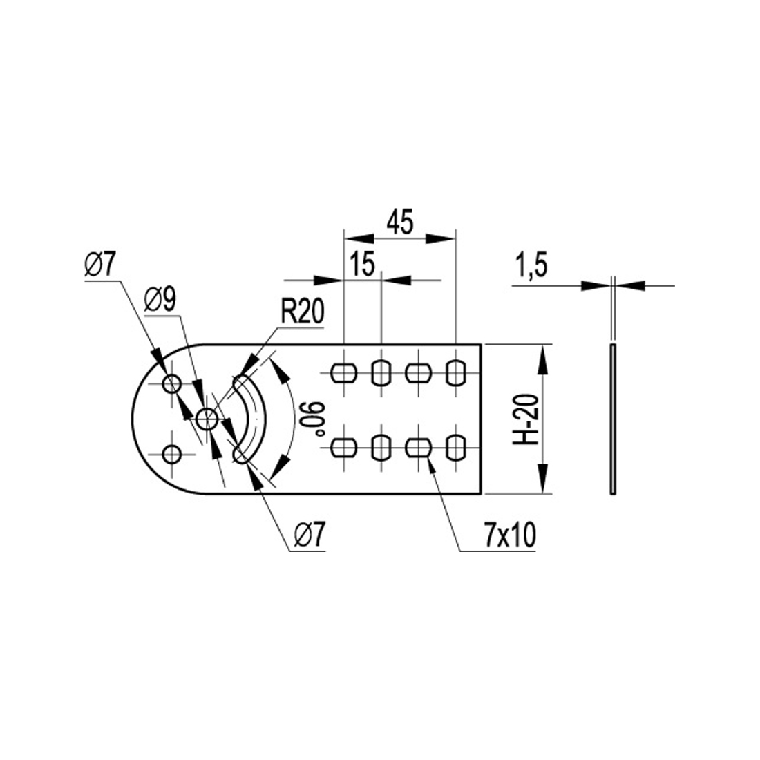 Пластина крепежная DKC 30015K GSV H100 (4 шт.) в комплекте с метизами, необходимыми для монтажа — изображение 2