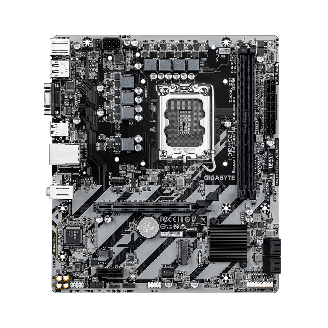 Материнская плата Gigabyte H810M S2H — изображение 2