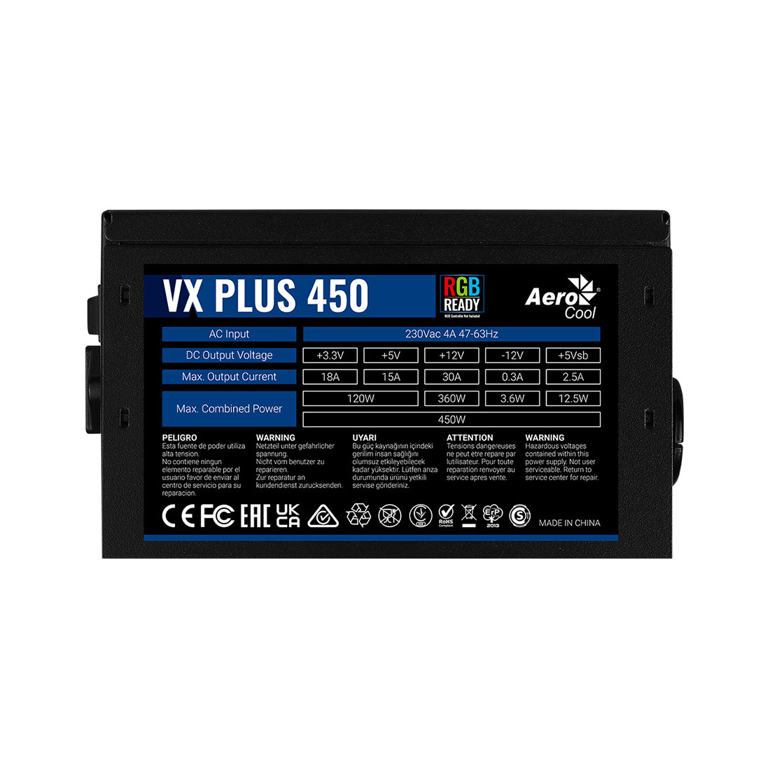Блок питания Aerocool VX PLUS Stealth 450 — изображение 3