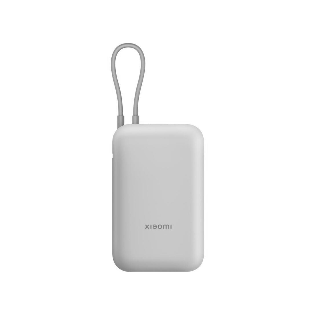 Портативный внешний аккумулятор Xiaomi Power Bank 20000mAh (Integrated Cable) GL Light Gray — изображение 2