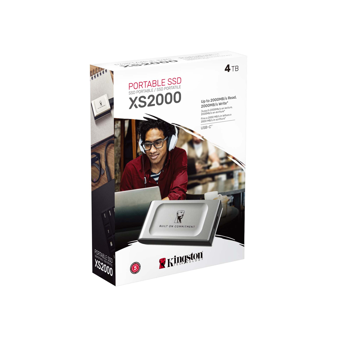 Внешний SSD диск Kingston 4TB XS2000 Черный — изображение 3