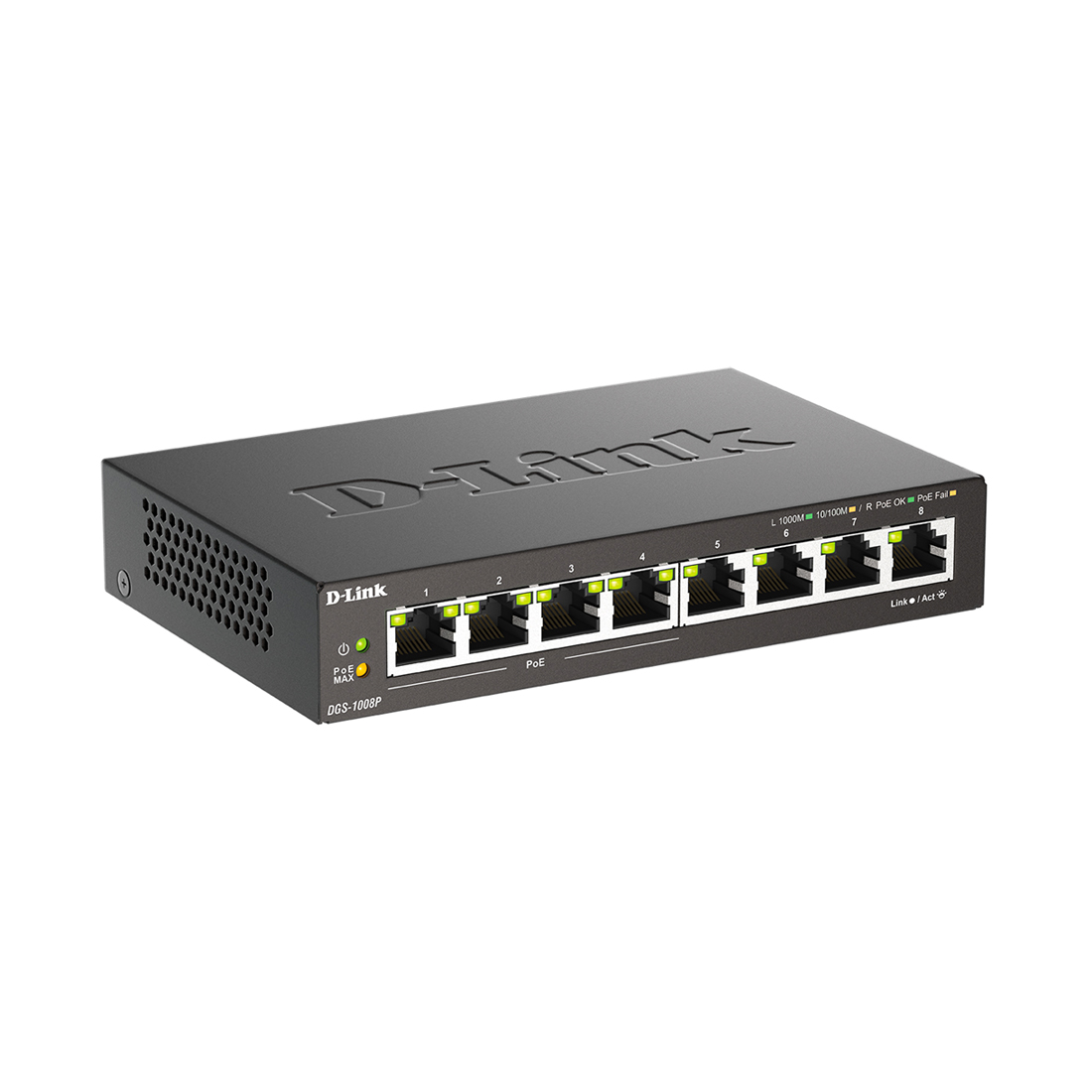 Коммутатор D-Link DGS-1008P/F3A