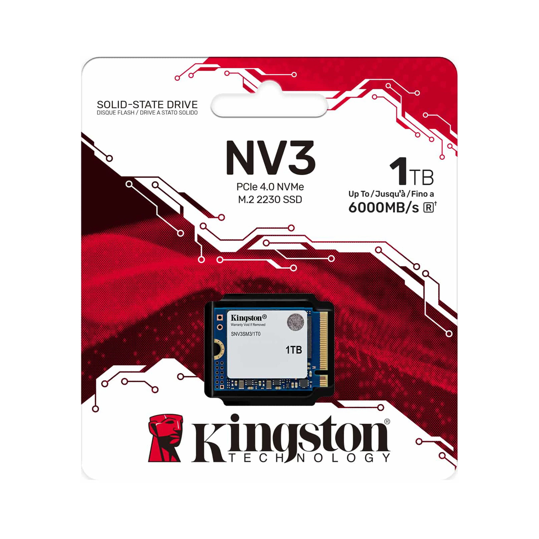 Твердотельный накопитель SSD Kingston SNV3SM3/1T0 1TB Mini M.2 2230 PCIe Gen4 x4 — изображение 3
