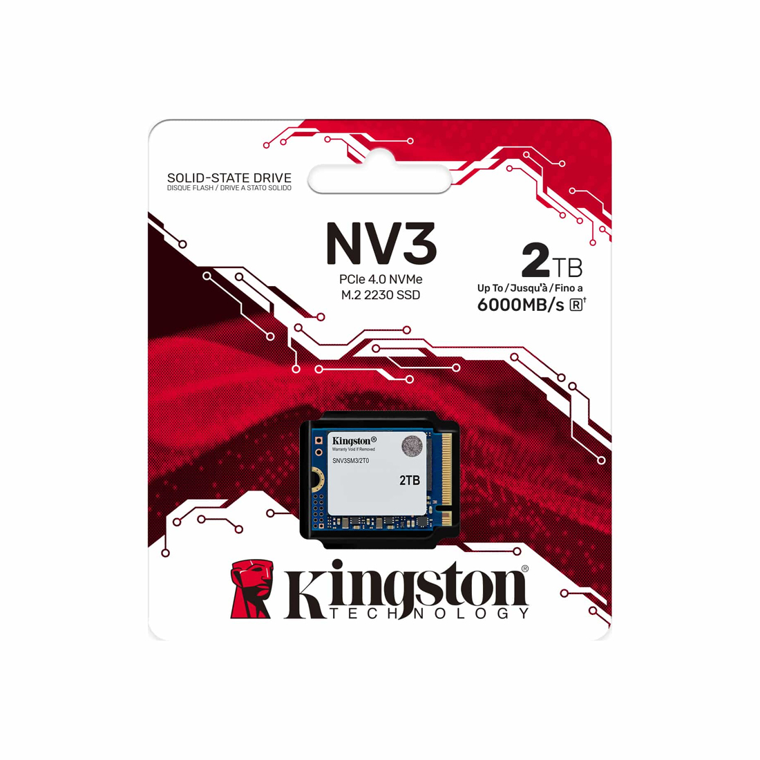Твердотельный накопитель SSD Kingston SNV3SM3/2T0 2TB Mini M.2 2230 PCIe Gen4 x4 — изображение 3