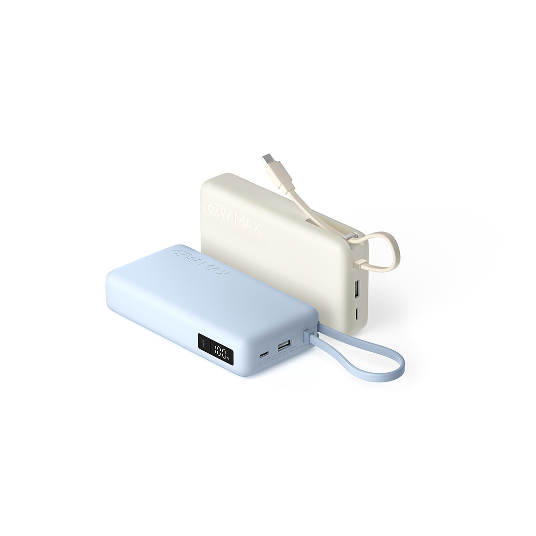 Портативный внешний аккумулятор Xiaomi 67W Power Bank 10000 (Integrated Cable) Tan — изображение 2