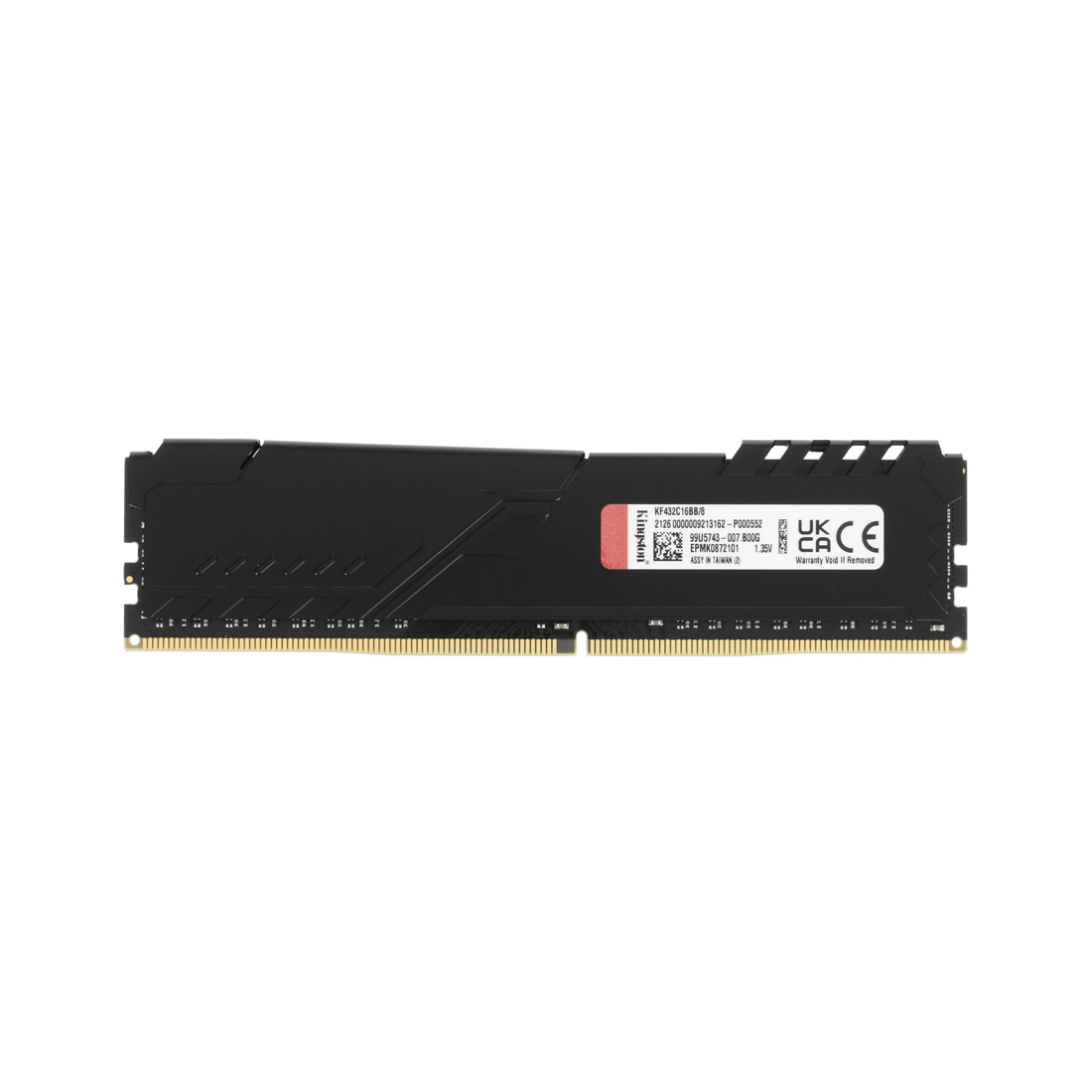 Модуль памяти Kingston FURY Beast KF432C16BB/8WP DDR4 8GB 3200MHz Чёрный — изображение 2