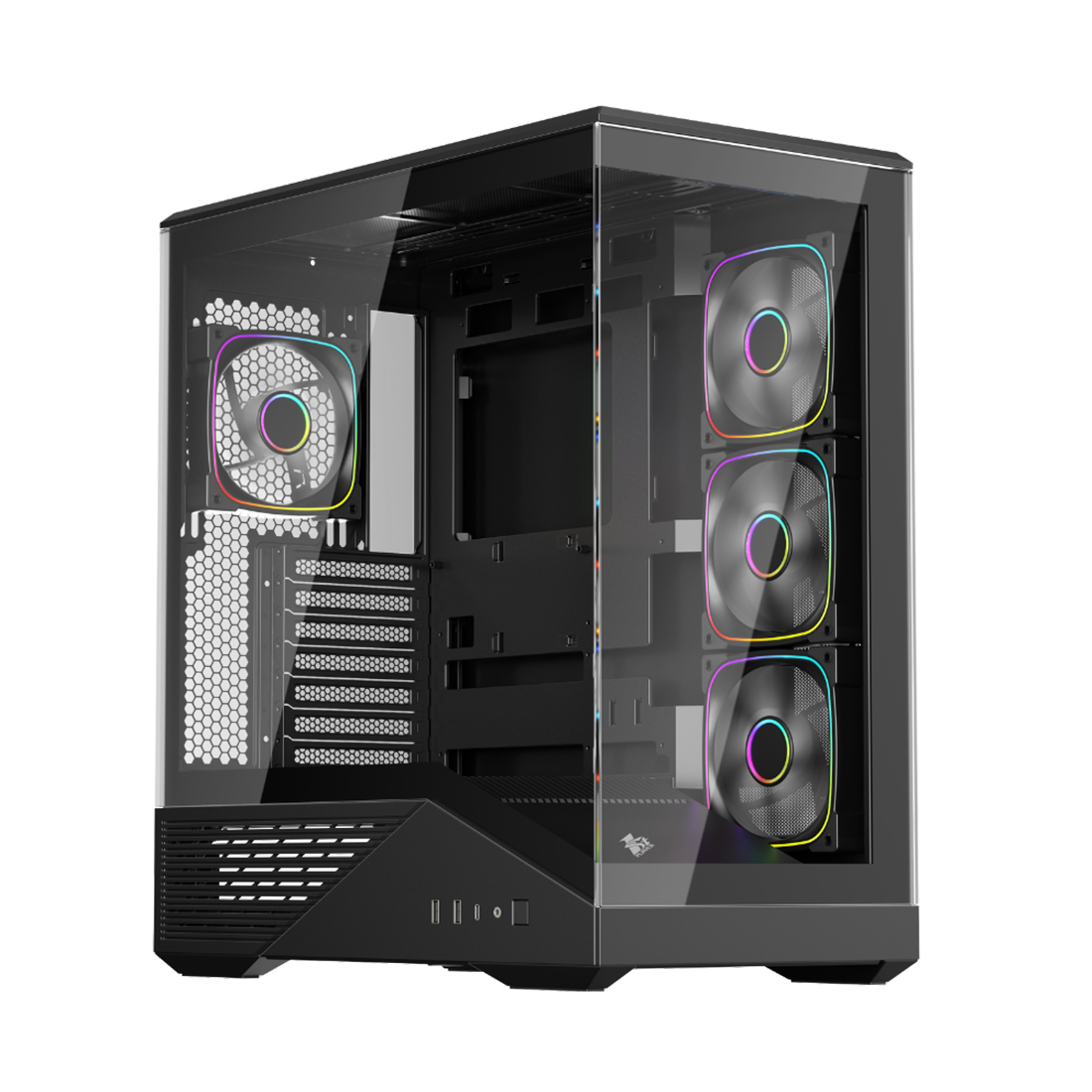 Компьютерный корпус 1STPLAYER FIREBASE GM7 Black без Б/П