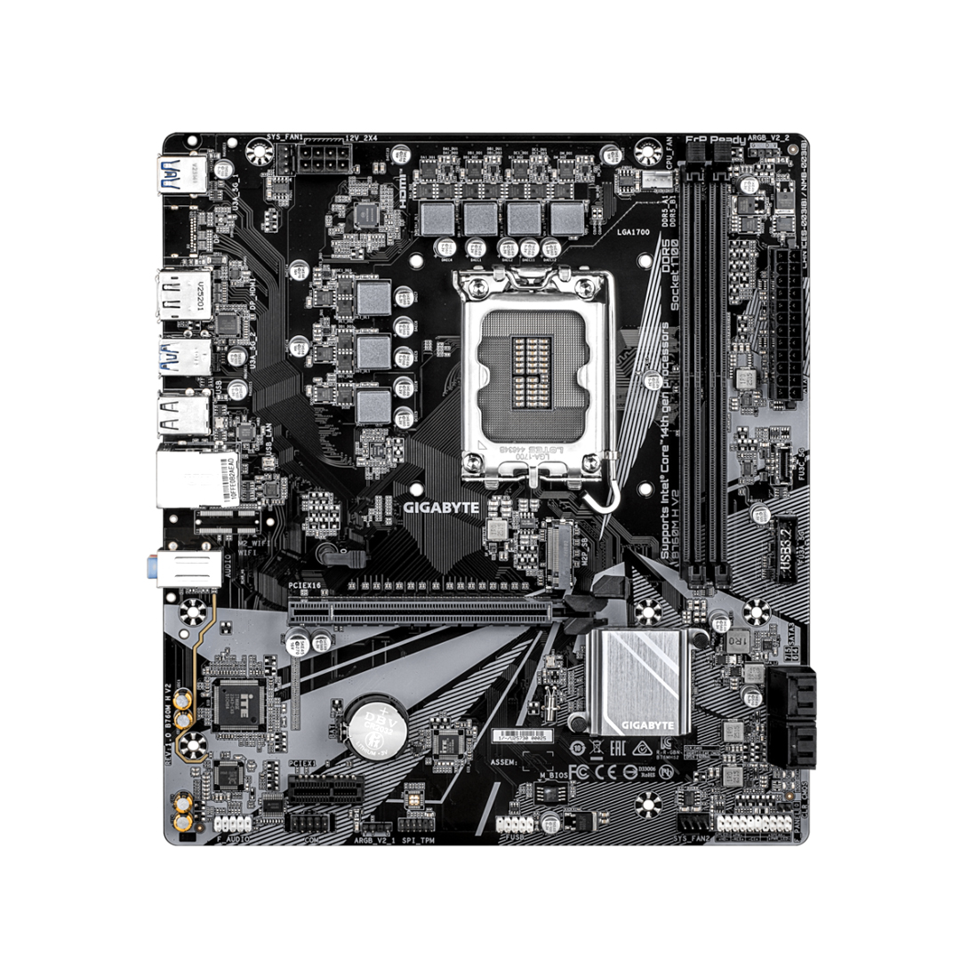 Материнская плата Gigabyte B760M H V2 — изображение 2