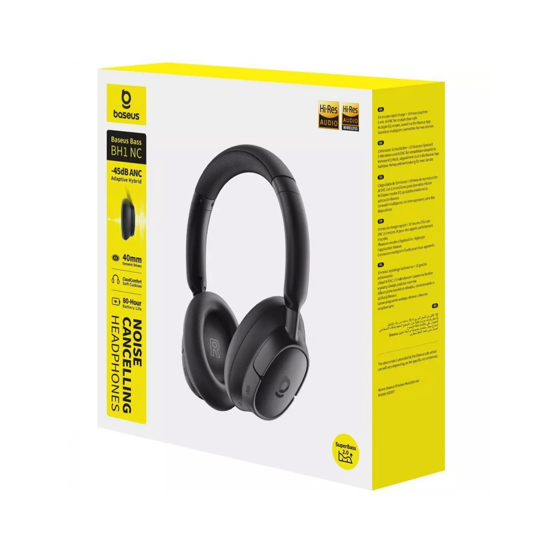 Наушники Baseus Bass BH1 NC Black (A0203703) — изображение 3
