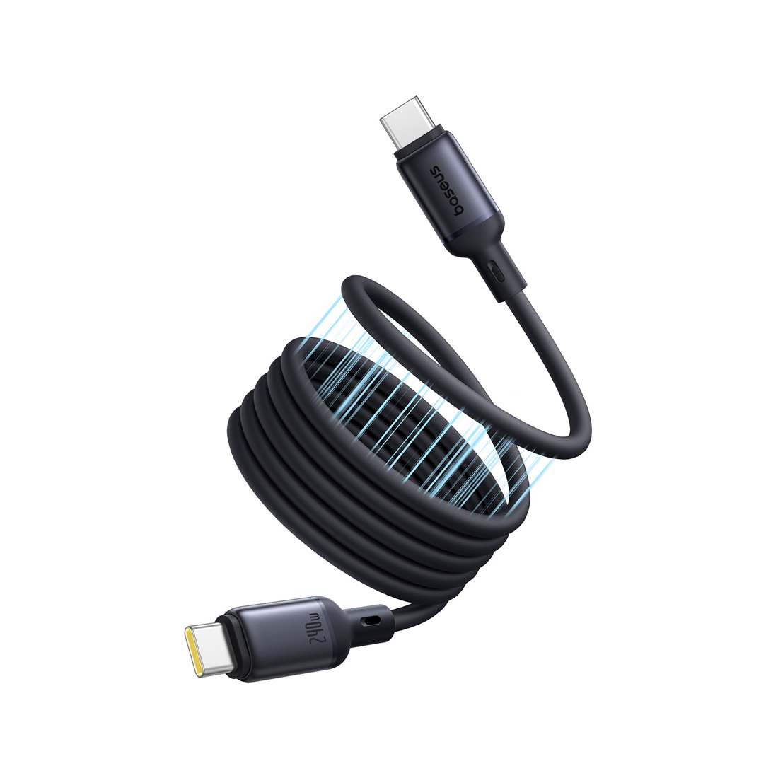 Интерфейсный кабель Baseus PicoGo Magnetic USB-C to USB-C 240W Black (P10376800121-00) — изображение 2