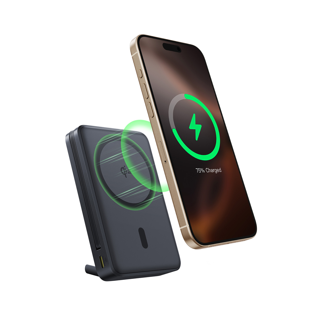 Портативный внешний аккумулятор Baseus Nomos Qi2 10000mAh 45W Black (P10078800123-01) — изображение 3