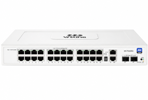 Wi-Tek WK-PS328GF (Wiking series) 24-портовый Gigabit PoE коммутатор