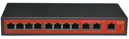 WI-PS311G-24V Wi-Tek Неуправляемый Poe коммутатор Passive PoE 24В