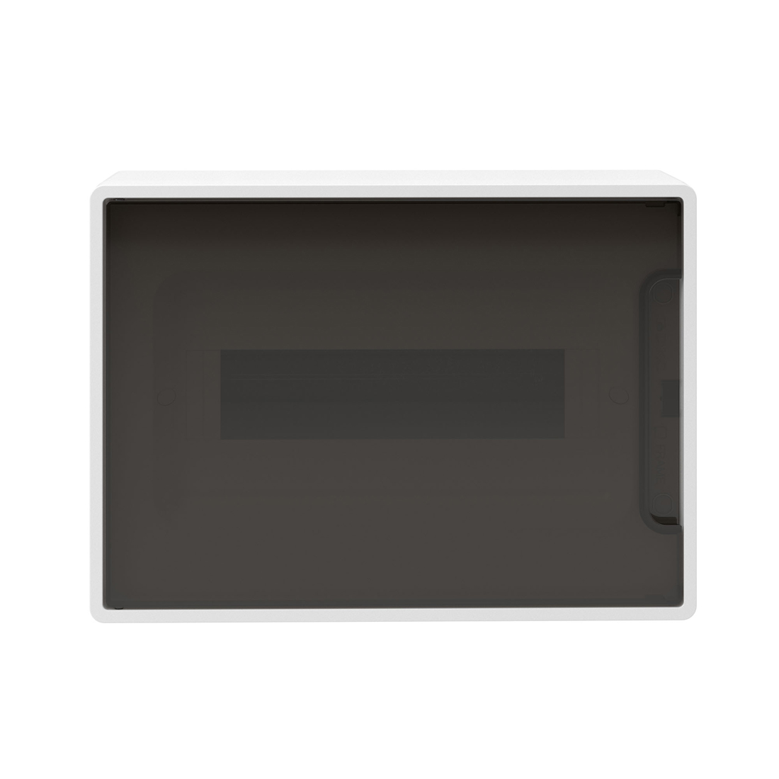 Щиток настенный FRAME белый DKC F12W1WD 12 модулей с тонированной дверцей