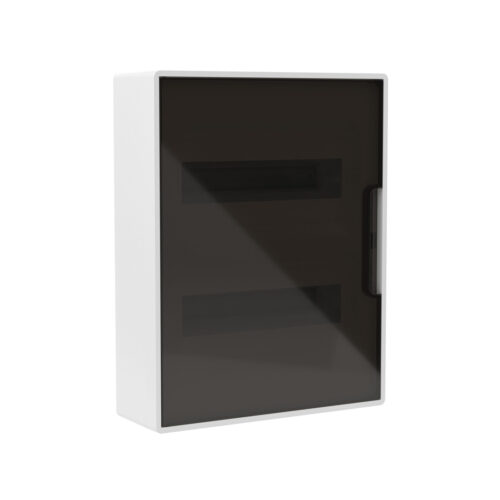 Щиток настенный FRAME белый DKC F24W1WD 24 модуля с тонированной дверцей