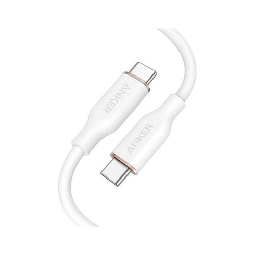 Интерфейсный кабель Anker PowerLine III Flow USB-C to USB-C (A8552H21) Белый