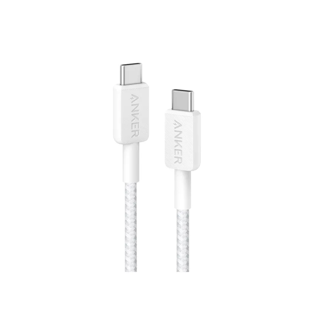 Интерфейсный кабель Anker 322 USB-C to USB-C Cable 1М (A81F5G21) Белый