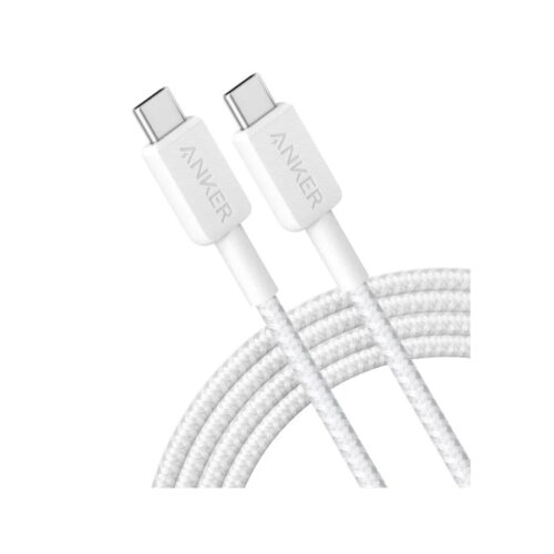 Интерфейсный кабель Anker 322 USB-C to USB-C Cable 2М (A81F6G21) Белый
