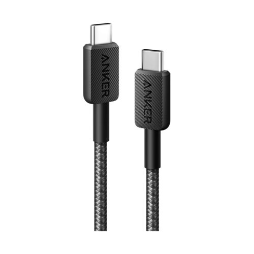 Интерфейсный кабель Anker 322 USB-C to USB-C Cable 1М (A81H5G11) Черный