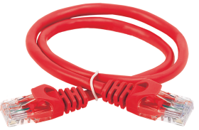 ITK Коммутационный шнур (патч-корд) кат.6 UTP PVC 1м красный