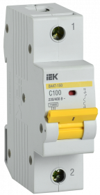 MVA50-1-100-C IEK Выключатель автоматический ВА47-150 1Р 100А 15кА C IEK