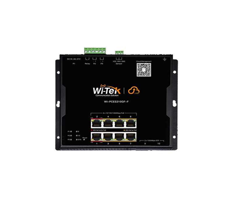 WI-PCES310GF-F Промышленный плоскопанельный настраиваемый PoE-коммутатор
