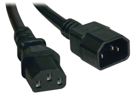 ITK Кабель электропитания PDU 3х1,5мм2 2м с разъёмами С13-C14
