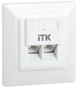 ITK Внутренняя информационная розетка RJ45 кат.6 FTP 2 порта