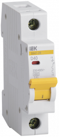 MVA20-1-040-D IEK Выключатель автоматический ВА47-29 1Р 40А 4.5кА D IEK
