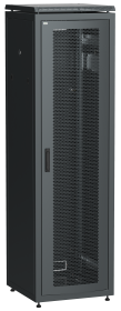 ITK Шкаф сетевой напольный 19" LINEA N 38U 600х800мм перфорированная передняя дверь черный