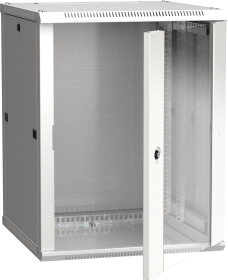 ITK Шкаф настенный LINEA W 18U 600х600мм дверь стекло RAL 7035