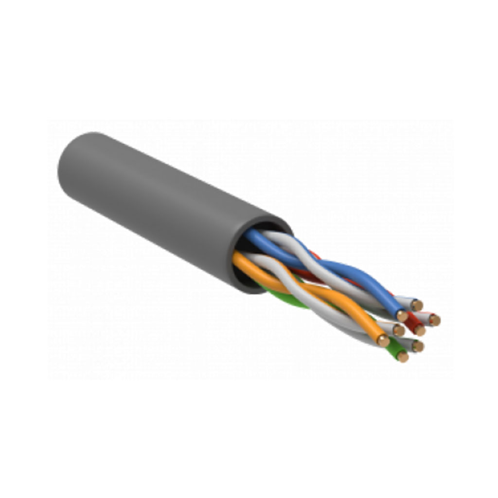 BC1-C504-111-305-G IEK Кабель связи витая пара U/UTP кат.5 CCA 100МГц 4 пары PVC INDOOR 1м серый GENERICA