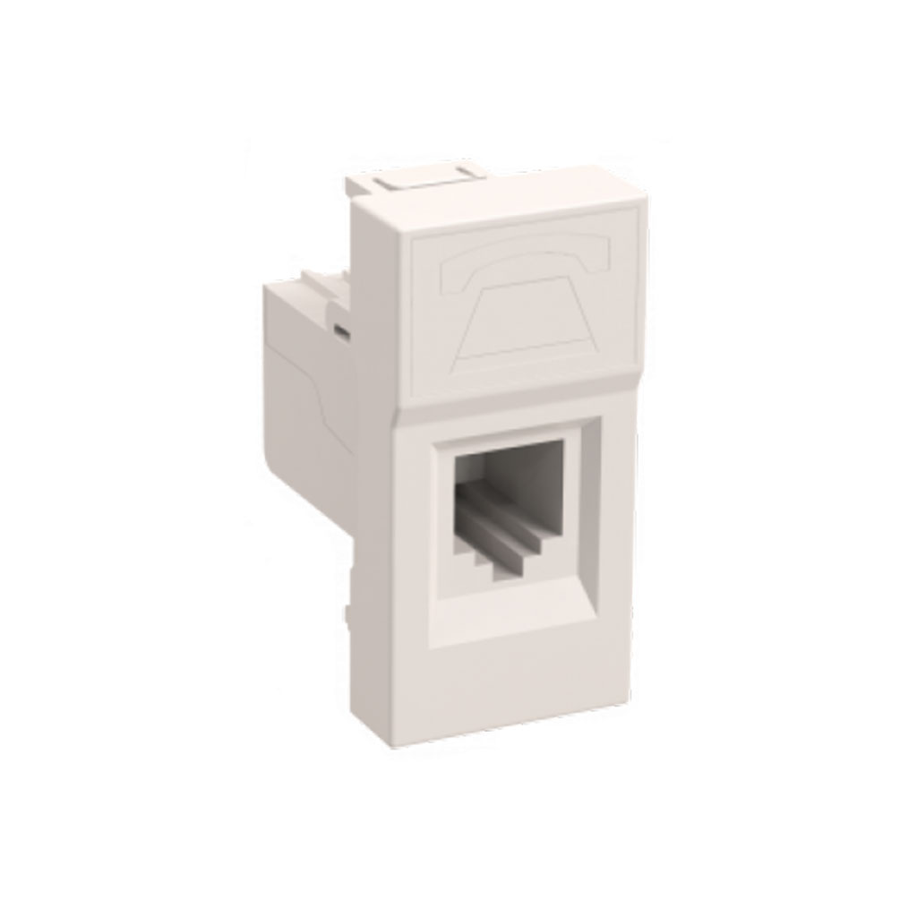 CKK-40D-RI1-K01 IEK Розетка информационная РКИ-10-00-П RJ-45 UTP кат.5e (на 1 модуль) ПРАЙМЕР белая