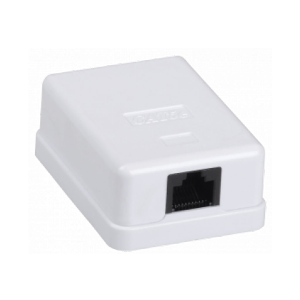 CS2-1C5EU-12-G IEK Розетка информационная настенная RJ45 кат.5E UTP 1 порт GENERICA