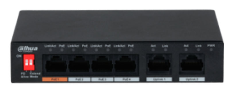 DH-PFS3006-4ET-60 4-портовый коммутатор PoE